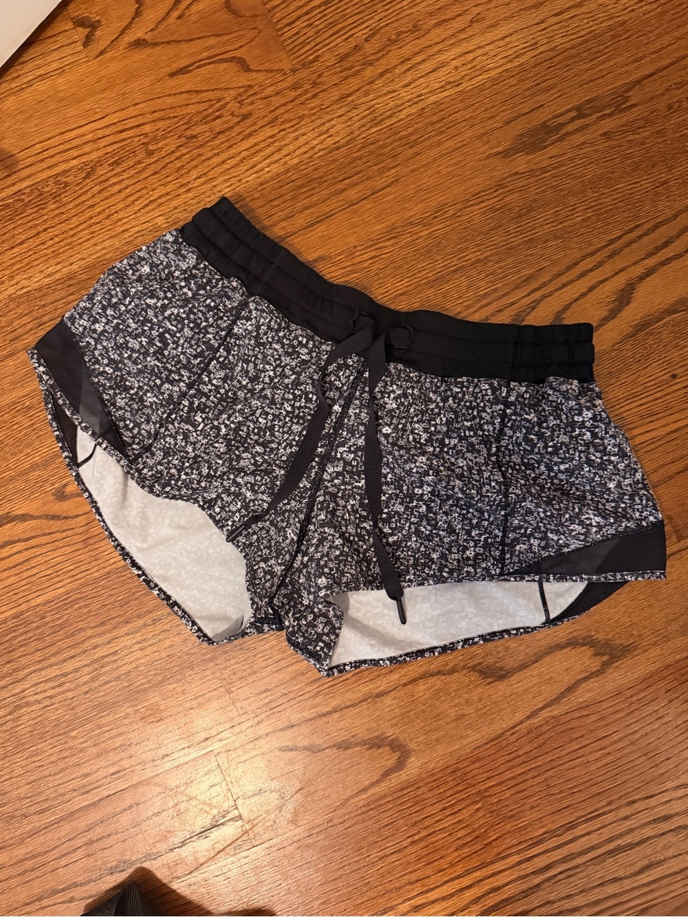 lululemon athletica Black Speckled Athletic Shorts